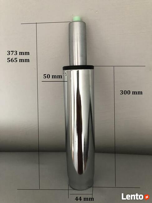 Siłownik podnośnik fotela 300 mm chrom 150 KG 4 KL