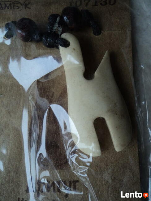 Tybetańskie amulety z kości byka Ręcznie robione. p 4-3 cm