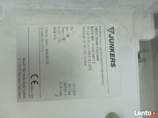 Części do kotła gazowego Junkers zw14 Bosch