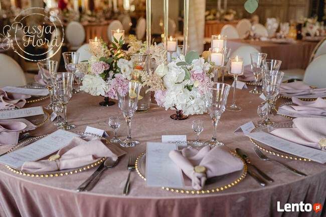 Dekoracje sal weselnych