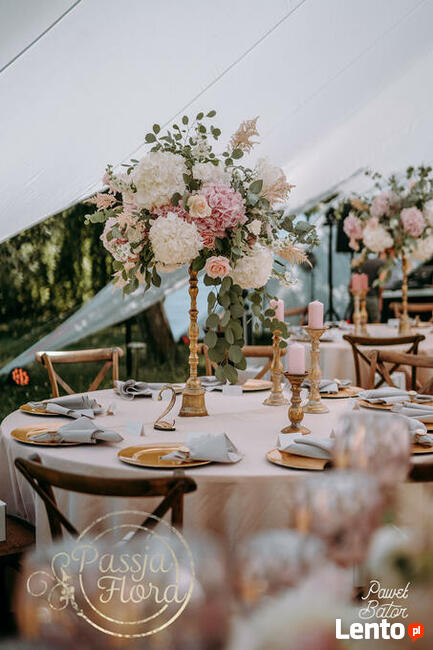 Dekoracje sal weselnych