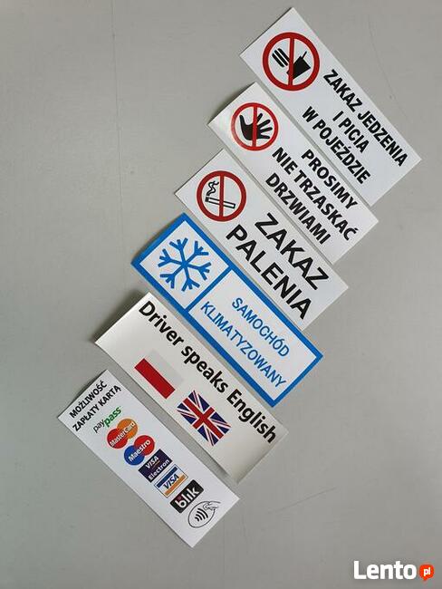 Naklejka magnetyczna naklejki na samochód auto taxi taksówkę