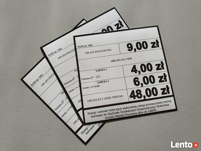 Naklejka magnetyczna naklejki na samochód auto taxi taksówkę