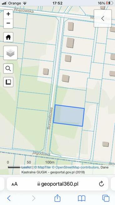 Działka budowlana 3000 m2 Kąck gmina Wiązowna