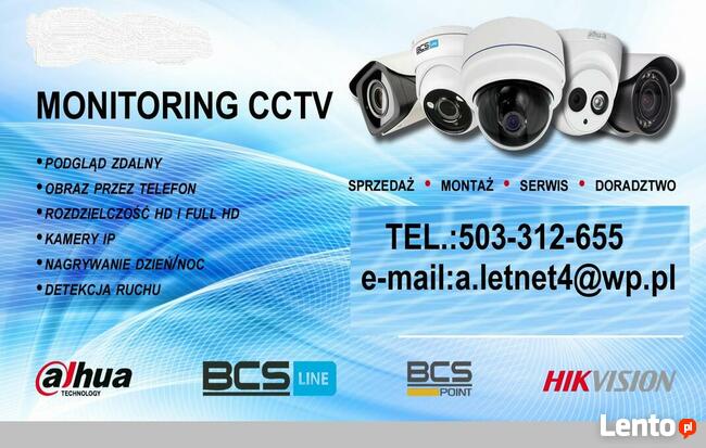 Montaż kamer monitoringu CCTV