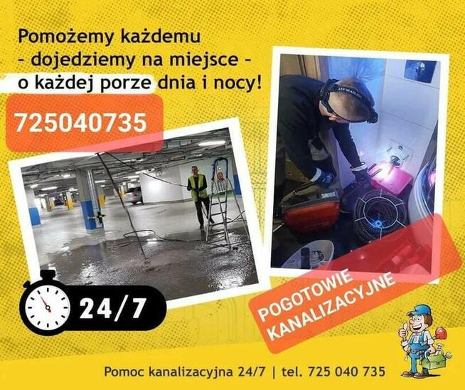 Pogotowie Kanalizacyjne- Udrażnianie Rur SEROCK