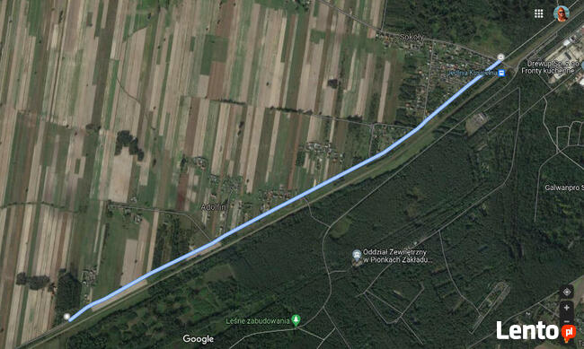 Działka z warunkami zabudowy 1500m2 w Adolfinie k. Pionek