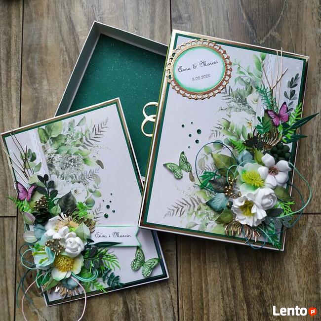 Karty z życzeniami w pudełeczku