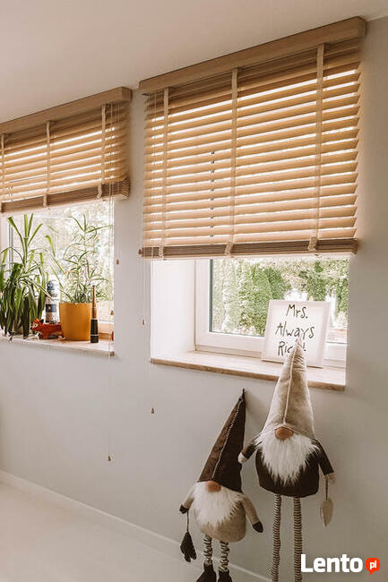 Żaluzje drewniane bambusowe NA WYMIAR NASZE DOMOWE PIELESZE