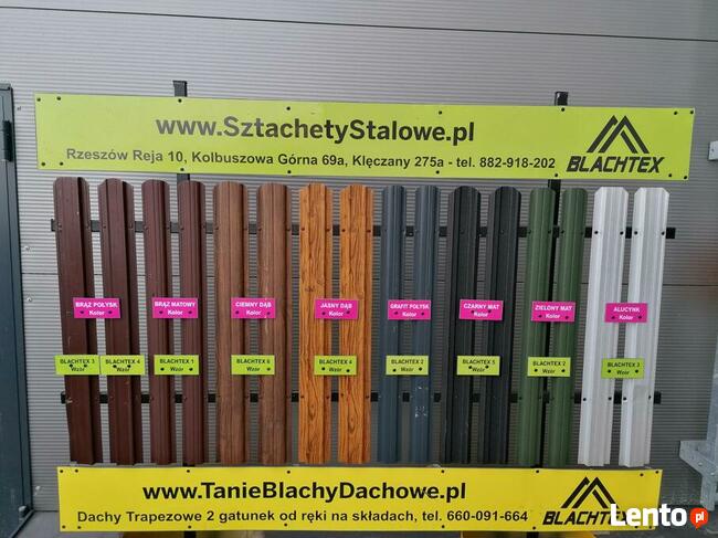Tanie sztachety metalowe w 1 i 2 gatunku - możliwość wysyłki
