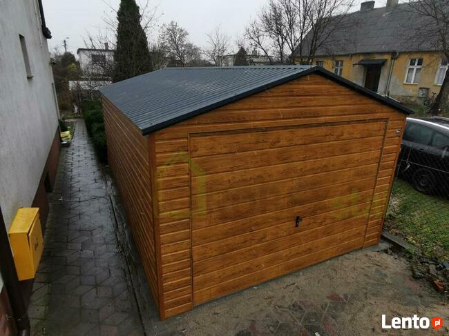 Garaż drewnopodobny, blaszany, akrylowy - PRODUKCJA