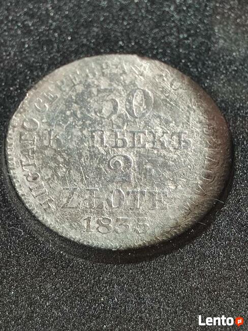 30 kopiejek/ 2 złote 1835r. Ag w slabie