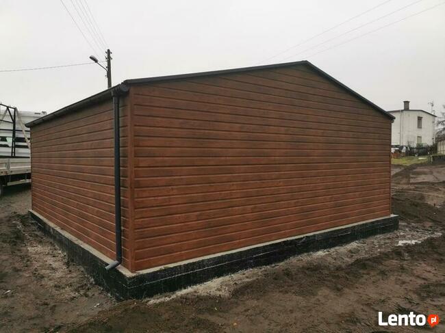Garaż drewnopodobny, blaszany, akrylowy - PRODUKCJA