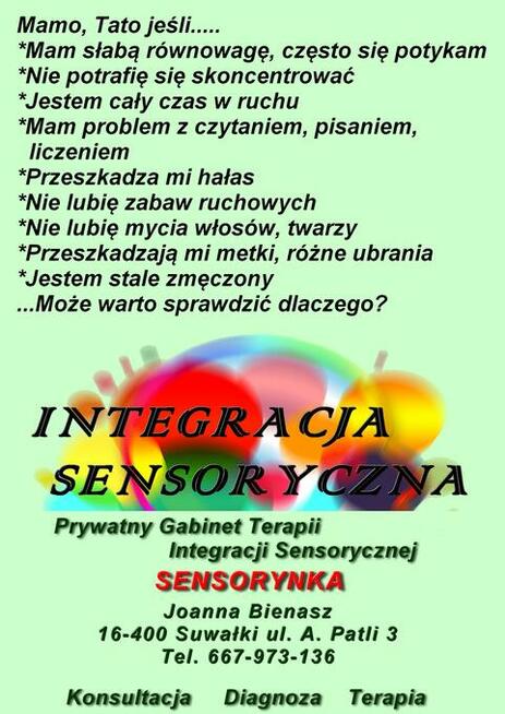 Pomoc Dzieciom Integracja Sensoryczna