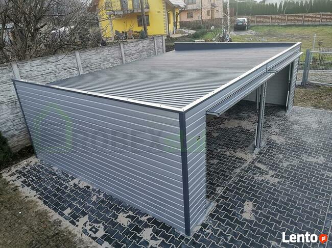 Garaż drewnopodobny, blaszany, akrylowy - PRODUKCJA