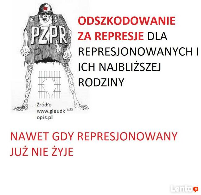Odszkodowanie za represje w PRL Zgorzelec cała Polska