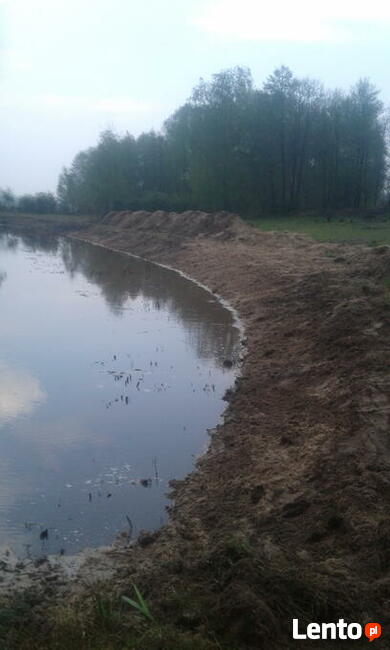 Kopanie stawów niwelacja terenu Białobrzegi