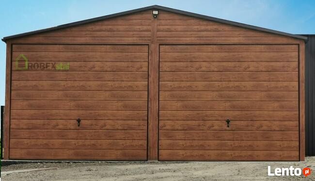 Garaż drewnopodobny, blaszany, akrylowy - PRODUKCJA