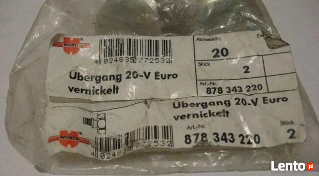 Przejście ze śrubunkiem firmy WURTH (złączka do pex)