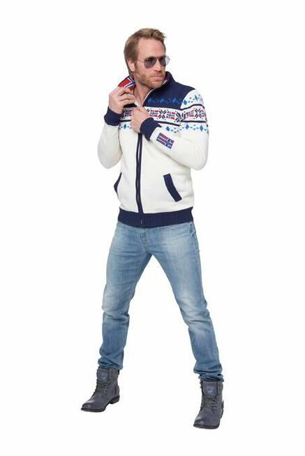 NEBULUS sweter norweski CANADIAN biały 365 zł zamiast 771