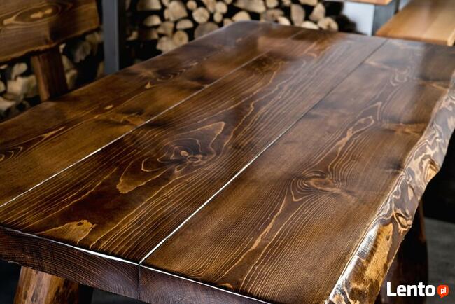 Meble ogrodowe drewniane biesiadne góralskie do altany