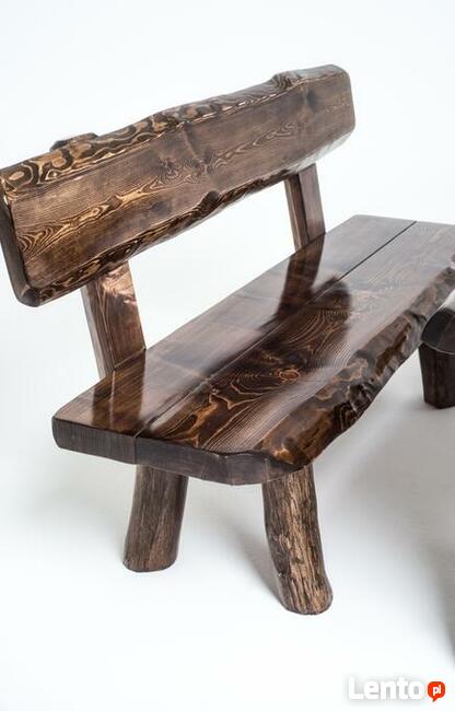 Meble ogrodowe drewniane biesiadne góralskie do altany