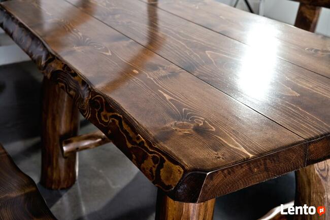 Meble ogrodowe drewniane biesiadne góralskie do altany