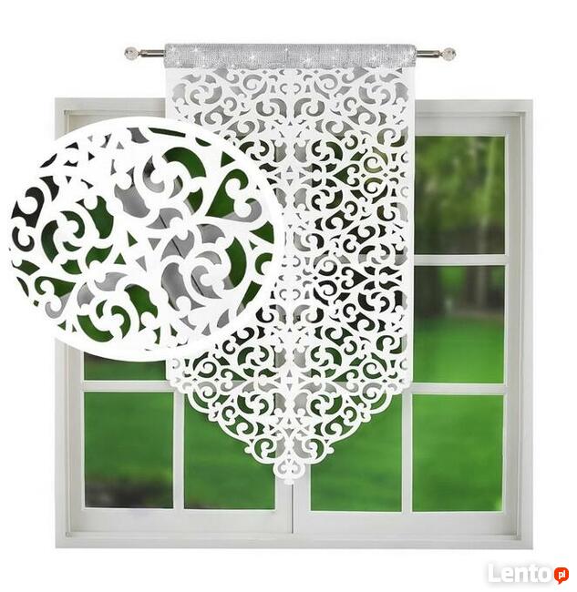 Firany z koronką, firana z gipiurą, szycie firan, woal kresz