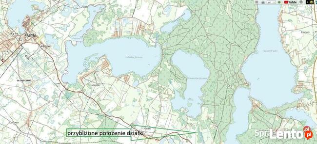 Działka nad jeziorem Grom