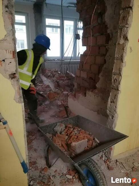 Wyburzenia rozbiórki kucie betonu posadzki burzenie scian