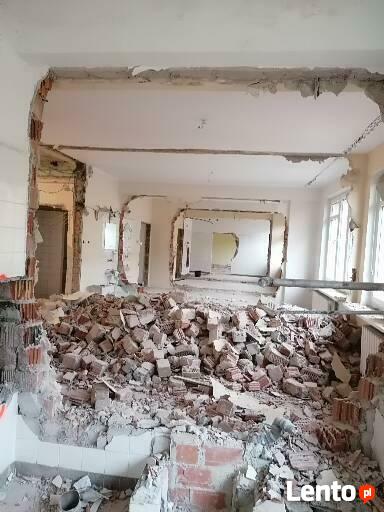 Wyburzenia rozbiórki kucie betonu posadzki burzenie scian