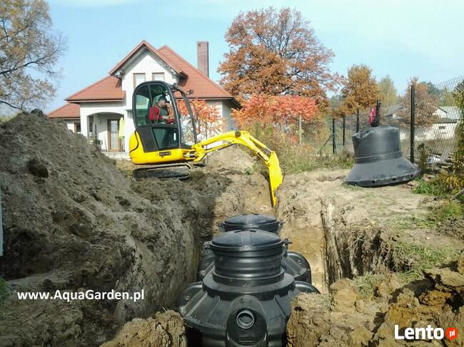 Woda deszczowa, studnia chłonna, drenaż, AquaGarden Warszawa