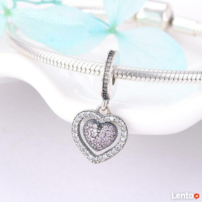 Pandora Charm zawieszka serce puzzle miłość love