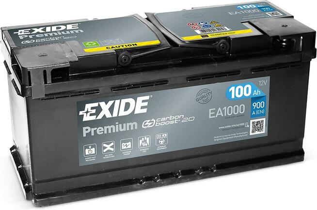 AKUMULATOR EXIDE PREMIUM 100AH 900A EA1000 3LATA GWARANCJI