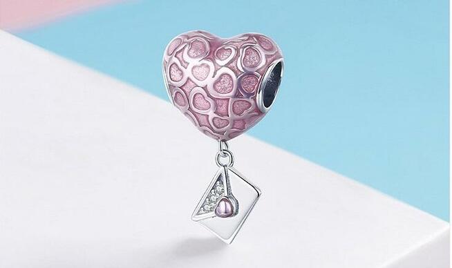 Pandora Charm zawieszka serce puzzle miłość love