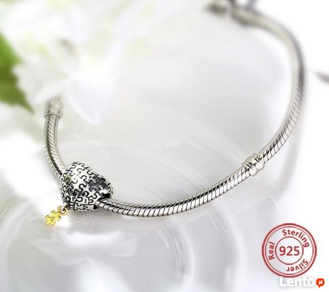 Pandora Charm zawieszka serce puzzle miłość love