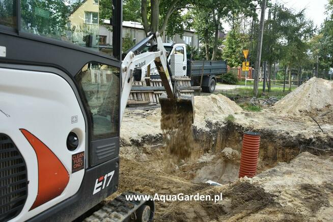 Woda deszczowa, studnia chłonna, drenaż, AquaGarden Warszawa