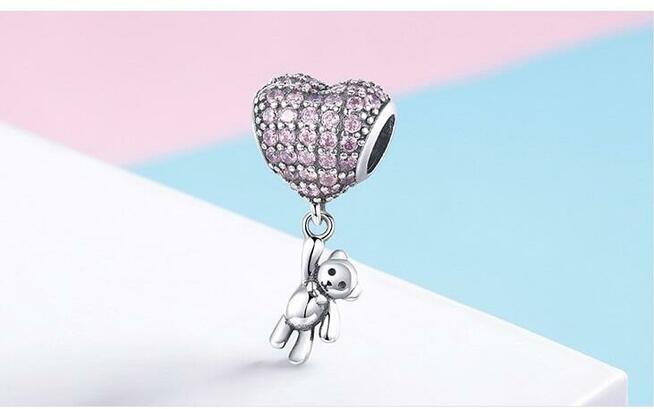 Pandora Charm zawieszka serce puzzle miłość love