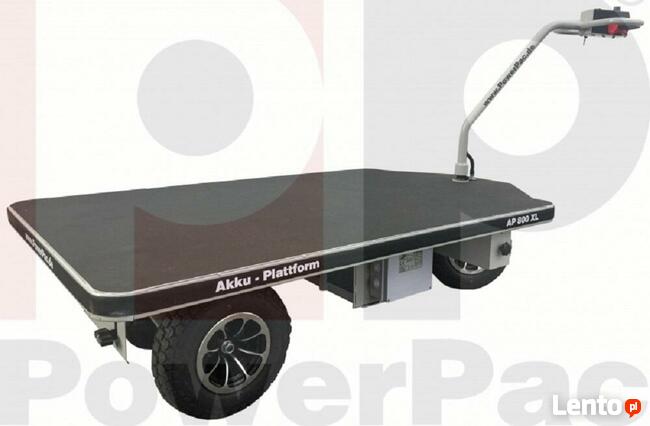 Wózek platformowy elektryczny, 800 kg, prod. DE