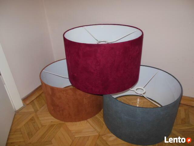 Abażury klasyczne powlekane aksamitem i nie tylko.