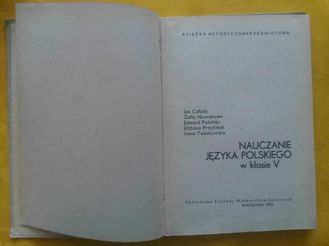 Nauczanie języka polskiego w klasie V