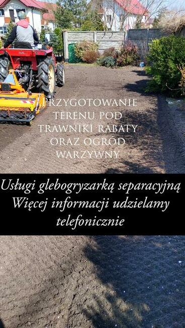 TRAWNIKI systemy NAWADNIAJĄCE. Usługi glebogryzarką