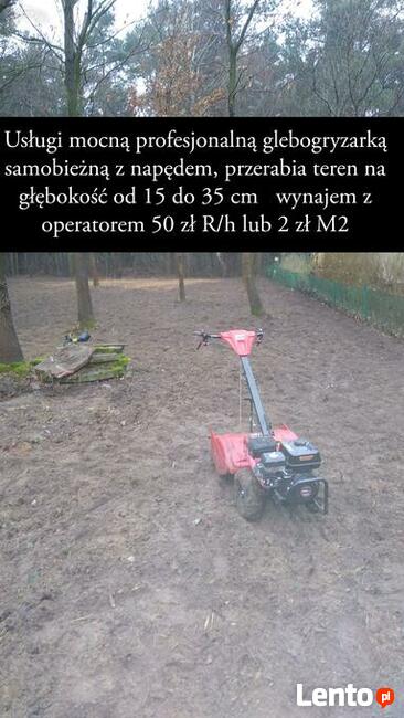 TRAWNIKI systemy NAWADNIAJĄCE. Usługi glebogryzarką
