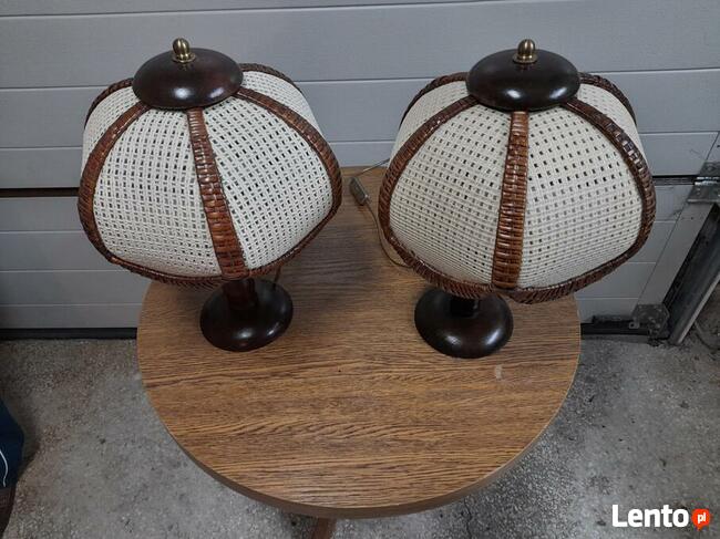 Lampki ratanowe na stoliki nocne 2 szt.bardzo ładne