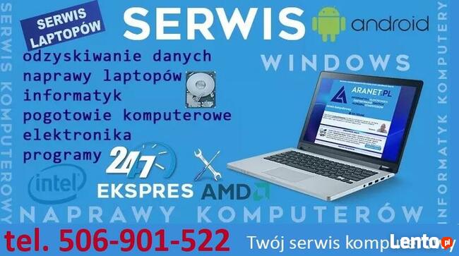 Serwis laptopów Naprawy komputerów SZERZYNY OŁPINY RYGLICE