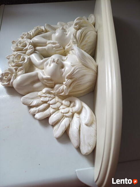 Półka z Aniołkami Drewniana półeczka duza