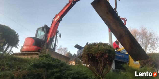 roboty ziemne kanalizacja Siepraw Świątniki Ochojno