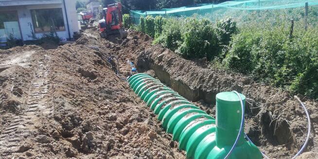 roboty ziemne kanalizacja Siepraw Świątniki Ochojno