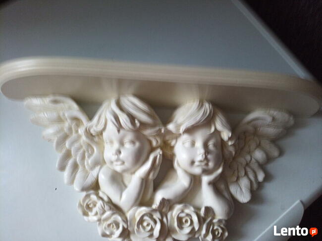 Półka z Aniołkami Drewniana półeczka duza