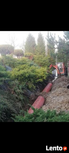 roboty ziemne kanalizacja Siepraw Świątniki Ochojno
